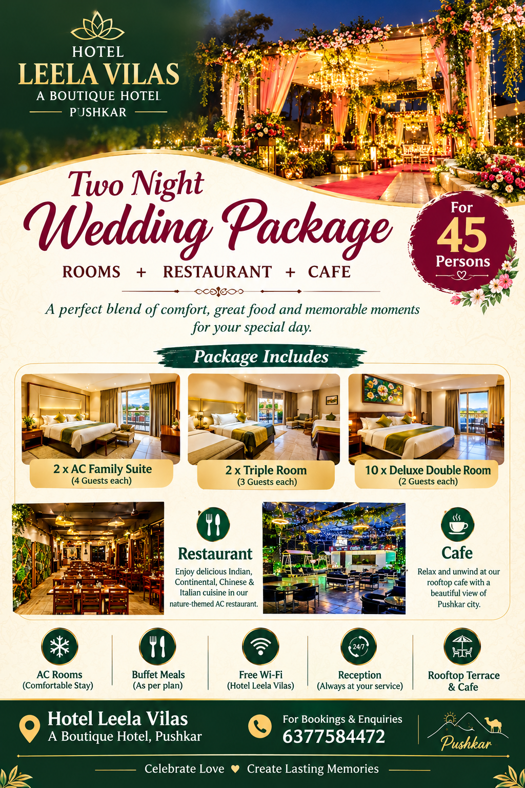 Packages & Experiences | Hotel Leela Vilas-A Boutique Hotel